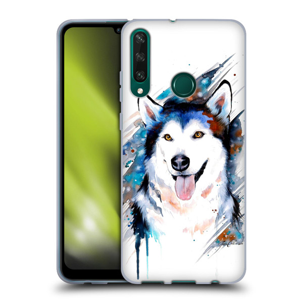 Pixie Cold Animals Husky Soft Gel Case for Huawei Y6p
