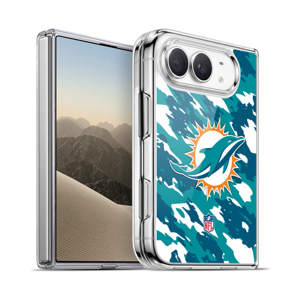 NFL Miami Dolphins Logo Camou Soft Gel Case for Apple iPhone Duo