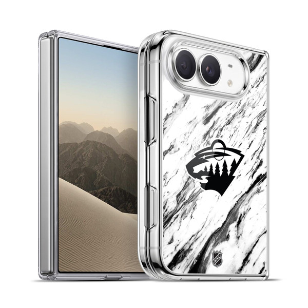 NHL Minnesota Wild Marble Soft Gel Case for Apple iPhone Duo