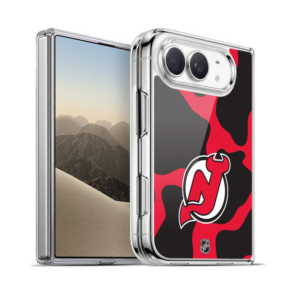 NHL New Jersey Devils Cow Pattern Soft Gel Case for Apple iPhone Duo