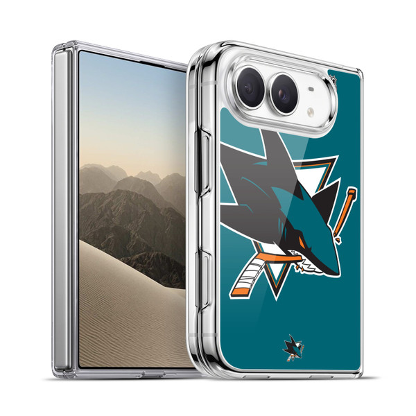 NHL San Jose Sharks Oversized Soft Gel Case for Apple iPhone Duo