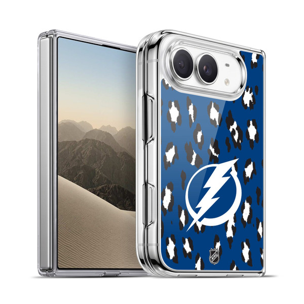 NHL Tampa Bay Lightning Leopard Pattern Soft Gel Case for Apple iPhone Duo