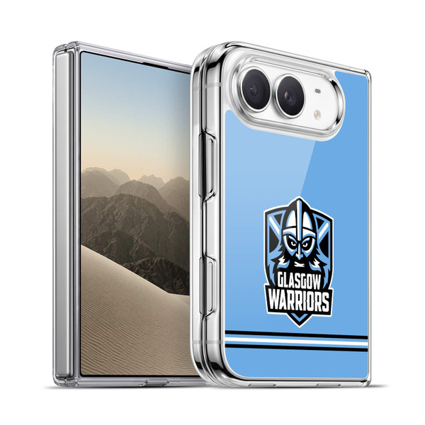 Glasgow Warriors Logo Stripes Blue Soft Gel Case for Apple iPhone Duo