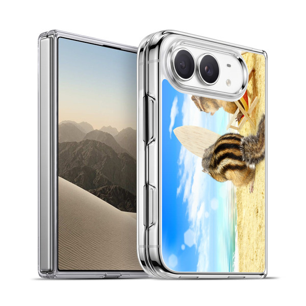 Head Case Designs Funny Animals Chipmunk Surf Buddies Soft Gel Case for Apple iPhone Duo
