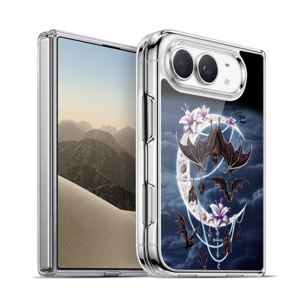 Sarah Richter Animals Gothic Bats & Crescent Moon Soft Gel Case for Apple iPhone Duo