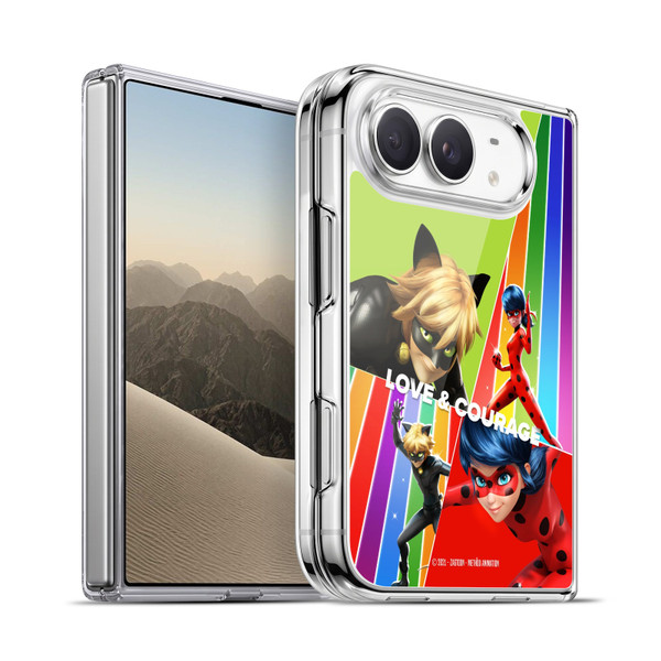Miraculous Ladybug Graphics Love & Courage Soft Gel Case for Apple iPhone Duo