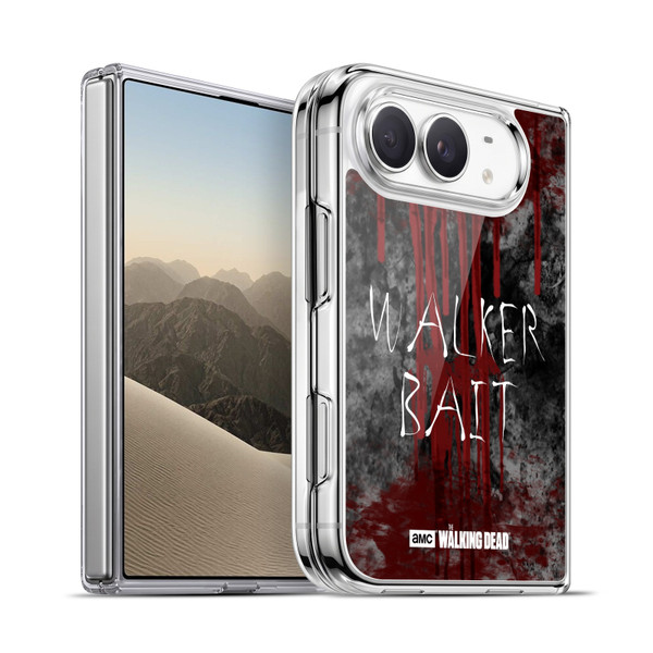 AMC The Walking Dead Typography Walker Bait Soft Gel Case for Apple iPhone Duo