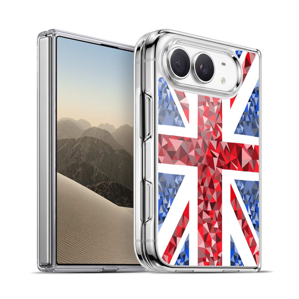 Head Case Designs Union Jack Collection Red And Blue Geometric Soft Gel Case for Apple iPhone Duo