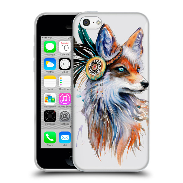 Pixie Cold Animals Fox Soft Gel Case for Apple iPhone 5c