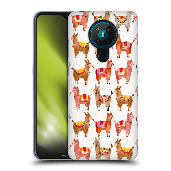 Cat Coquillette Animals Alpacas Soft Gel Case for Nokia 5.3