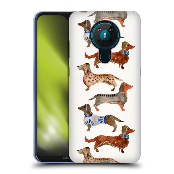 Cat Coquillette Animals Dachshunds Soft Gel Case for Nokia 5.3