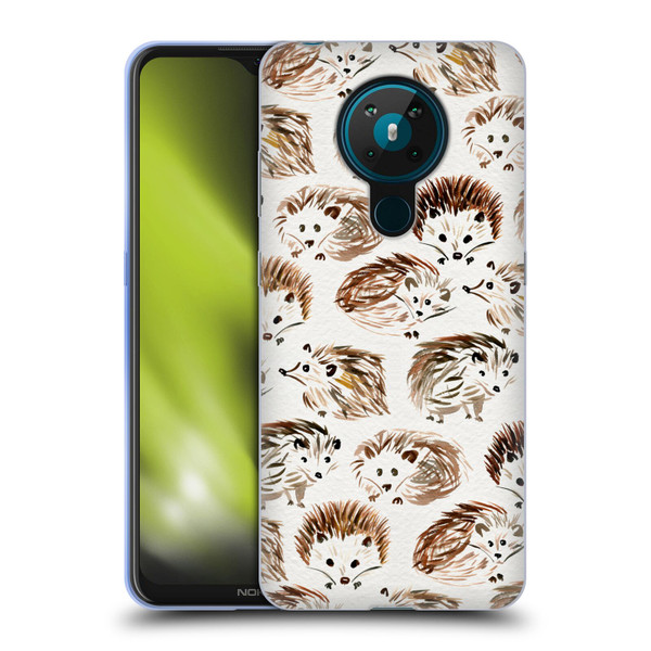 Cat Coquillette Animals Hedgehogs Soft Gel Case for Nokia 5.3