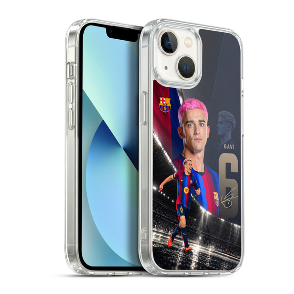 FC Barcelona 2026/27 First Team Gavi Soft Gel Case for Apple iPhone 13