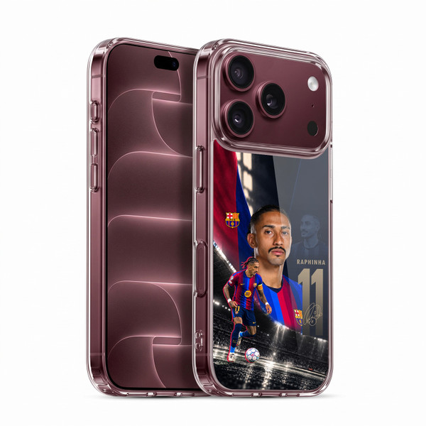 FC Barcelona 2026/27 First Team Raphinha Soft Gel Case for Apple iPhone 18 Pro