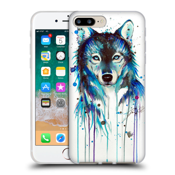 Pixie Cold Animals Ice Wolf Soft Gel Case for Apple iPhone 7 Plus / iPhone 8 Plus