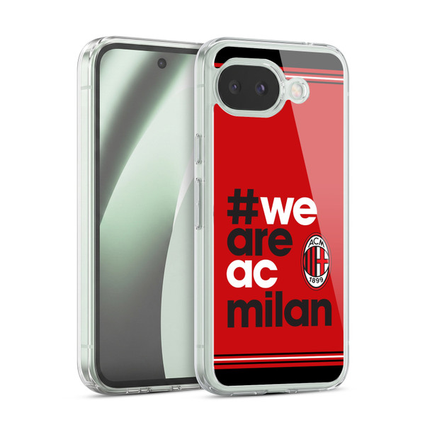 AC Milan Crest Stripes Soft Gel Case for Google Pixel 10a
