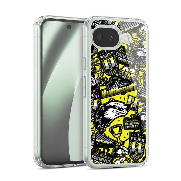 Harry Potter Badge Up House Hufflepuff Soft Gel Case for Google Pixel 10a