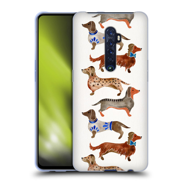 Cat Coquillette Animals Dachshunds Soft Gel Case for OPPO Reno 2