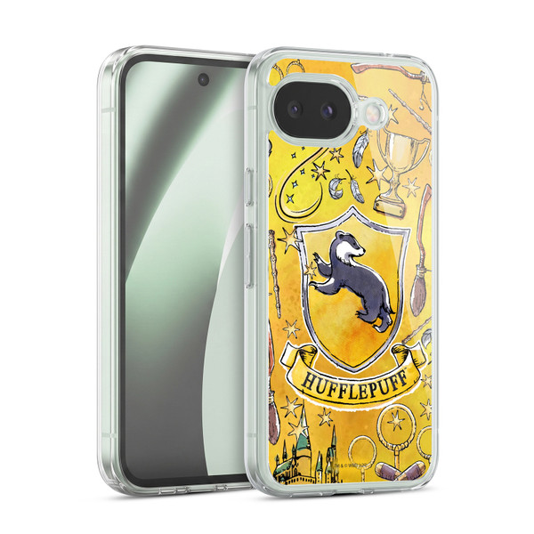 Harry Potter Deathly Hallows XIII Hufflepuff Pattern Soft Gel Case for Google Pixel 10a