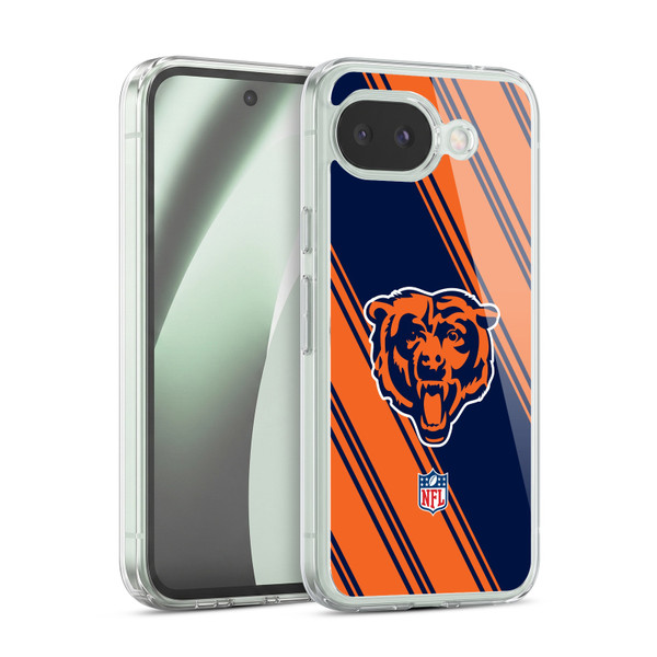 NFL Chicago Bears Artwork Stripes Soft Gel Case for Google Pixel 10a