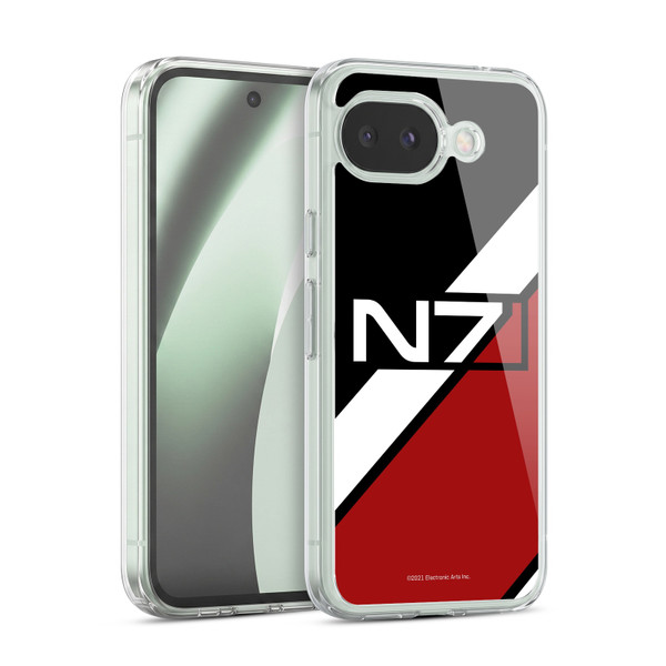 EA Bioware Mass Effect Graphics N7 Logo Stripes Soft Gel Case for Google Pixel 10a