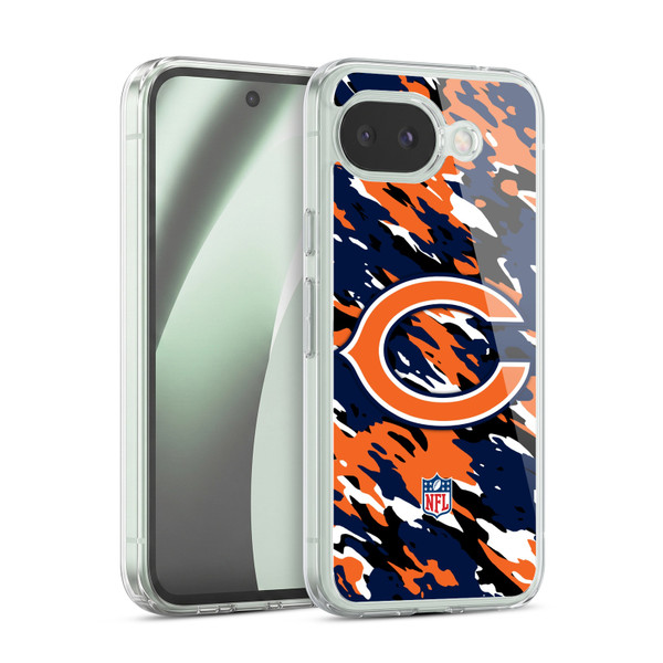 NFL Chicago Bears Logo Camou Soft Gel Case for Google Pixel 10a