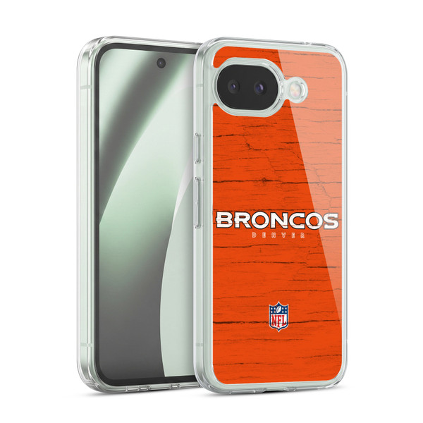 NFL Denver Broncos Logo Distressed Look Soft Gel Case for Google Pixel 10a