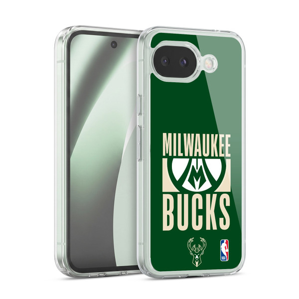 NBA Milwaukee Bucks Typography Soft Gel Case for Google Pixel 10a