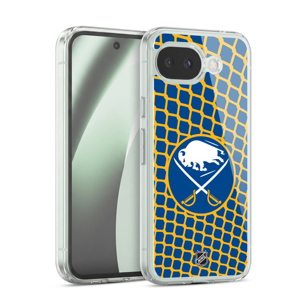 NHL Buffalo Sabres Net Pattern Soft Gel Case for Google Pixel 10a