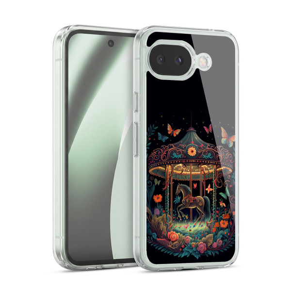 JK Stewart Graphics Carousel Dark Knight Garden Soft Gel Case for Google Pixel 10a