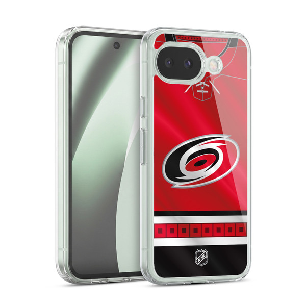 NHL Carolina Hurricanes Jersey Soft Gel Case for Google Pixel 10a
