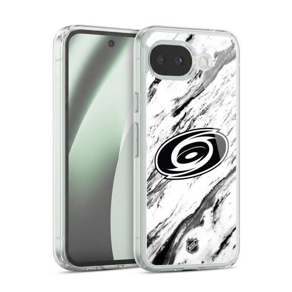 NHL Carolina Hurricanes Marble Soft Gel Case for Google Pixel 10a