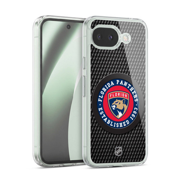NHL Florida Panthers Puck Texture Soft Gel Case for Google Pixel 10a