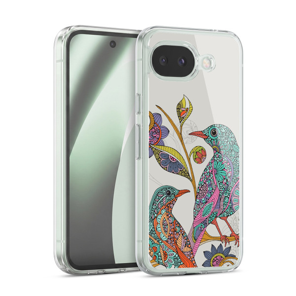 Valentina Birds Spring Flower Doodle Soft Gel Case for Google Pixel 10a