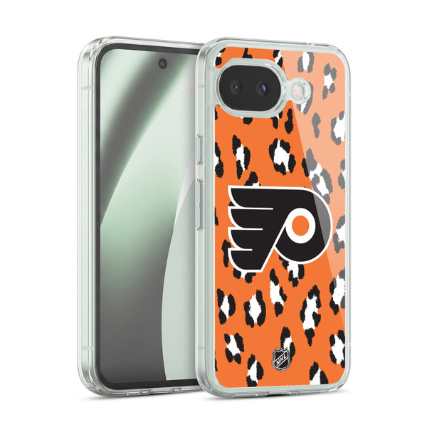 NHL Philadelphia Flyers Leopard Pattern Soft Gel Case for Google Pixel 10a