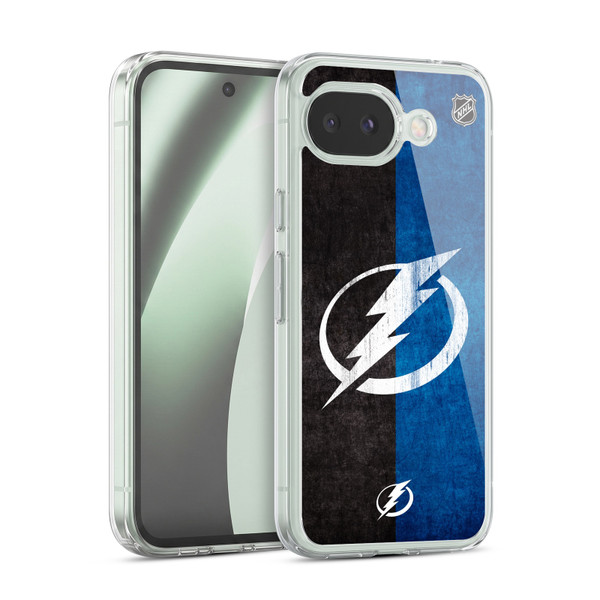 NHL Tampa Bay Lightning Half Distressed Soft Gel Case for Google Pixel 10a