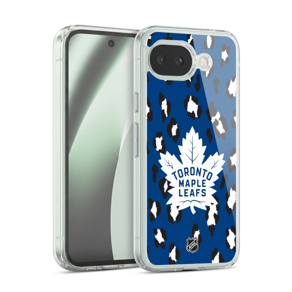 NHL Toronto Maple Leafs Leopard Pattern Soft Gel Case for Google Pixel 10a