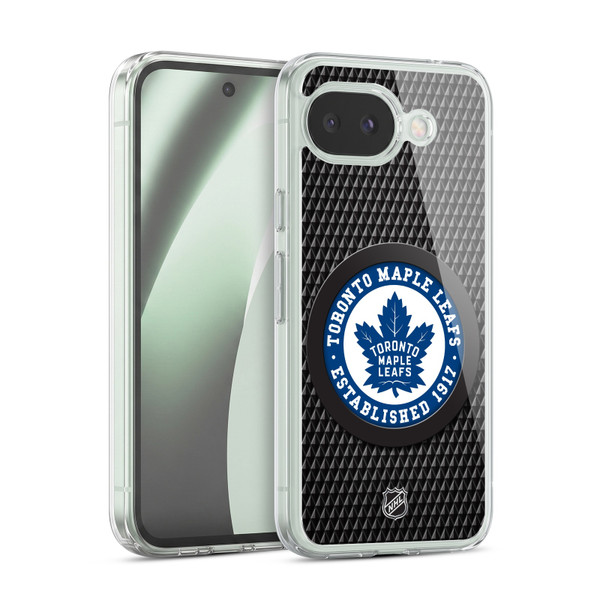 NHL Toronto Maple Leafs Puck Texture Soft Gel Case for Google Pixel 10a