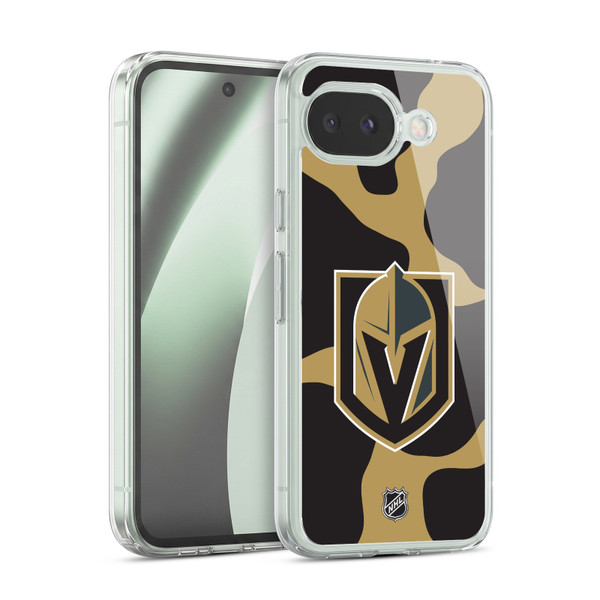 NHL Vegas Golden Knights Cow Pattern Soft Gel Case for Google Pixel 10a