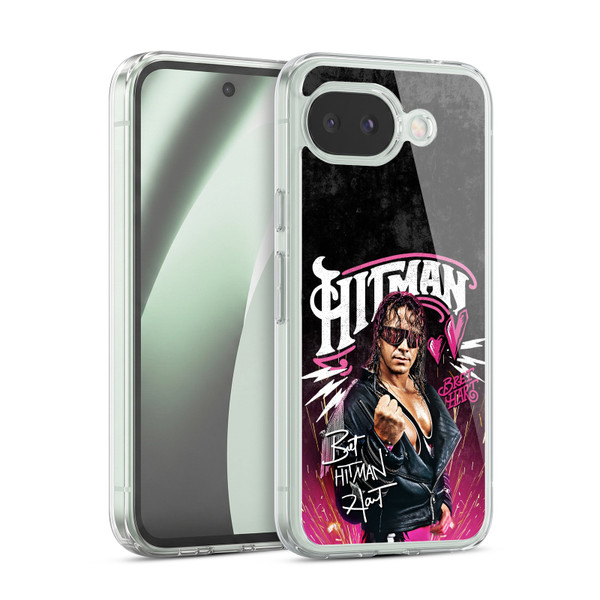 WWE Bret Hart Hitman Graphics Soft Gel Case for Google Pixel 10a