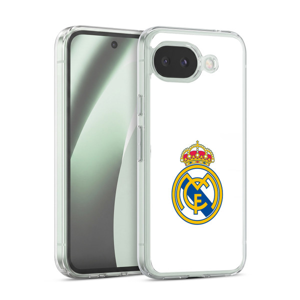 Real Madrid CF Origin Plain Logo White Soft Gel Case for Google Pixel 10a