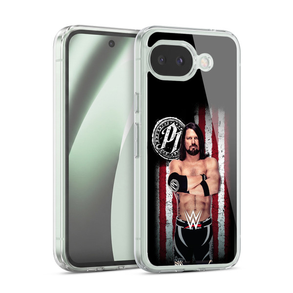 WWE American Flag Superstars AJ Styles Soft Gel Case for Google Pixel 10a
