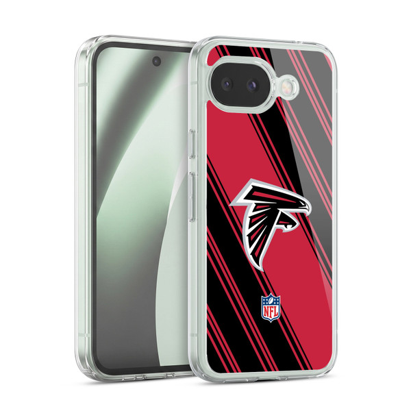 NFL Atlanta Falcons Artwork Stripes Soft Gel Case for Google Pixel 10a