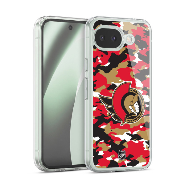NHL Ottawa Senators Camouflage Soft Gel Case for Google Pixel 10a