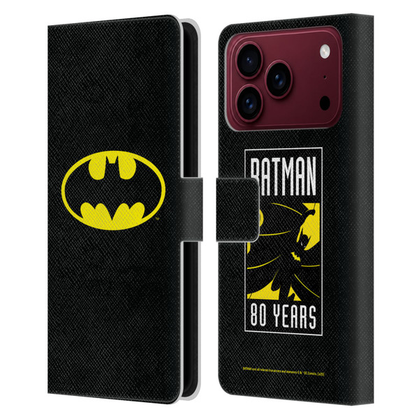 Batman DC Comics Logos Classic Leather Book Wallet Case Cover For Apple iPhone 18 Pro Max