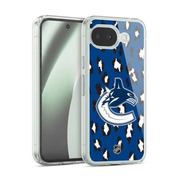NHL Vancouver Canucks Leopard Pattern Soft Gel Case for Google Pixel 10a