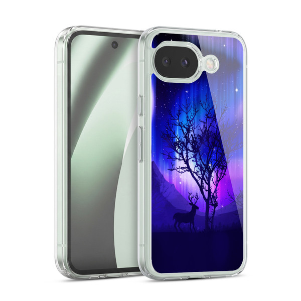Head Case Designs Northern Lights Forest Grove Soft Gel Case for Google Pixel 10a