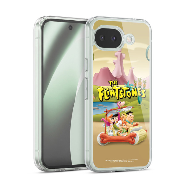 The Flintstones Characters Stone Car Soft Gel Case for Google Pixel 10a