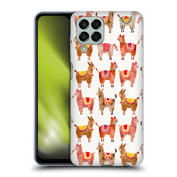 Cat Coquillette Animals Alpacas Soft Gel Case for Samsung Galaxy M33 (2022)