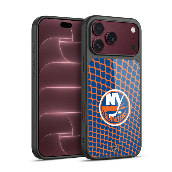 NHL New York Islanders Net Pattern Gel Armour Case For Apple iPhone 18 Pro Max